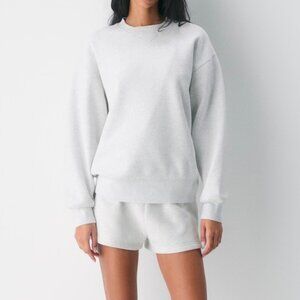 Aritzia White Crewneck Sweatshirt